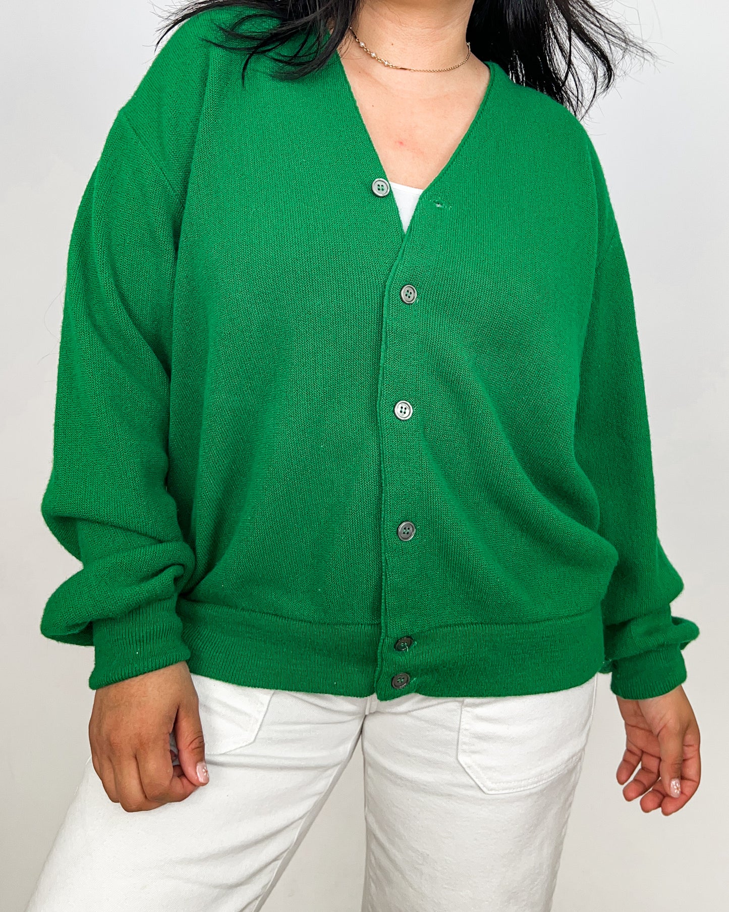 Green Cardigan
