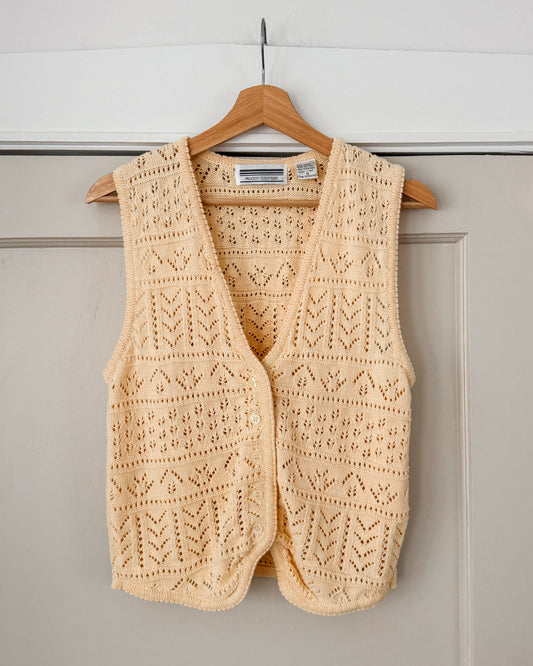 Yellow Knitted Vest