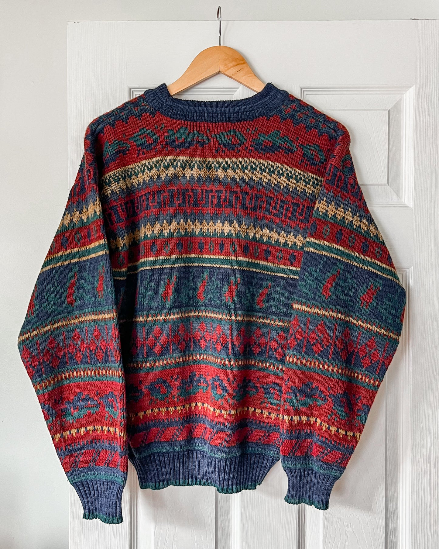 Multi Patterned Sears Knitted Sweater