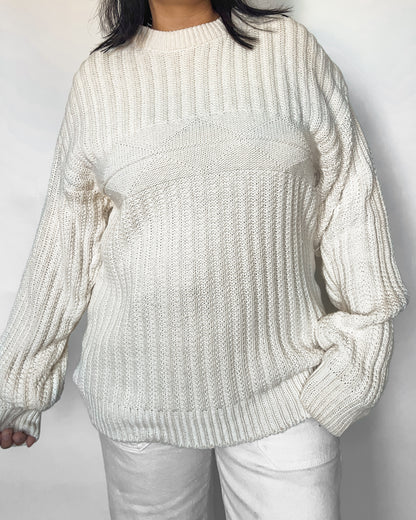 Ivy Club Cream Knitted Sweater