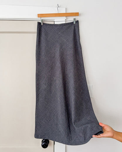 Gray Maxi Skirt