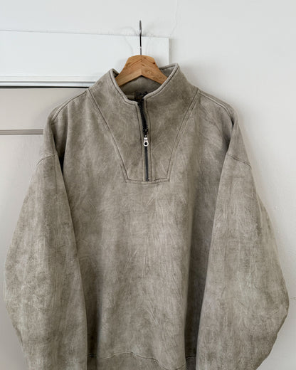 Vintage Fairway Blues Quarter Zip Sweater