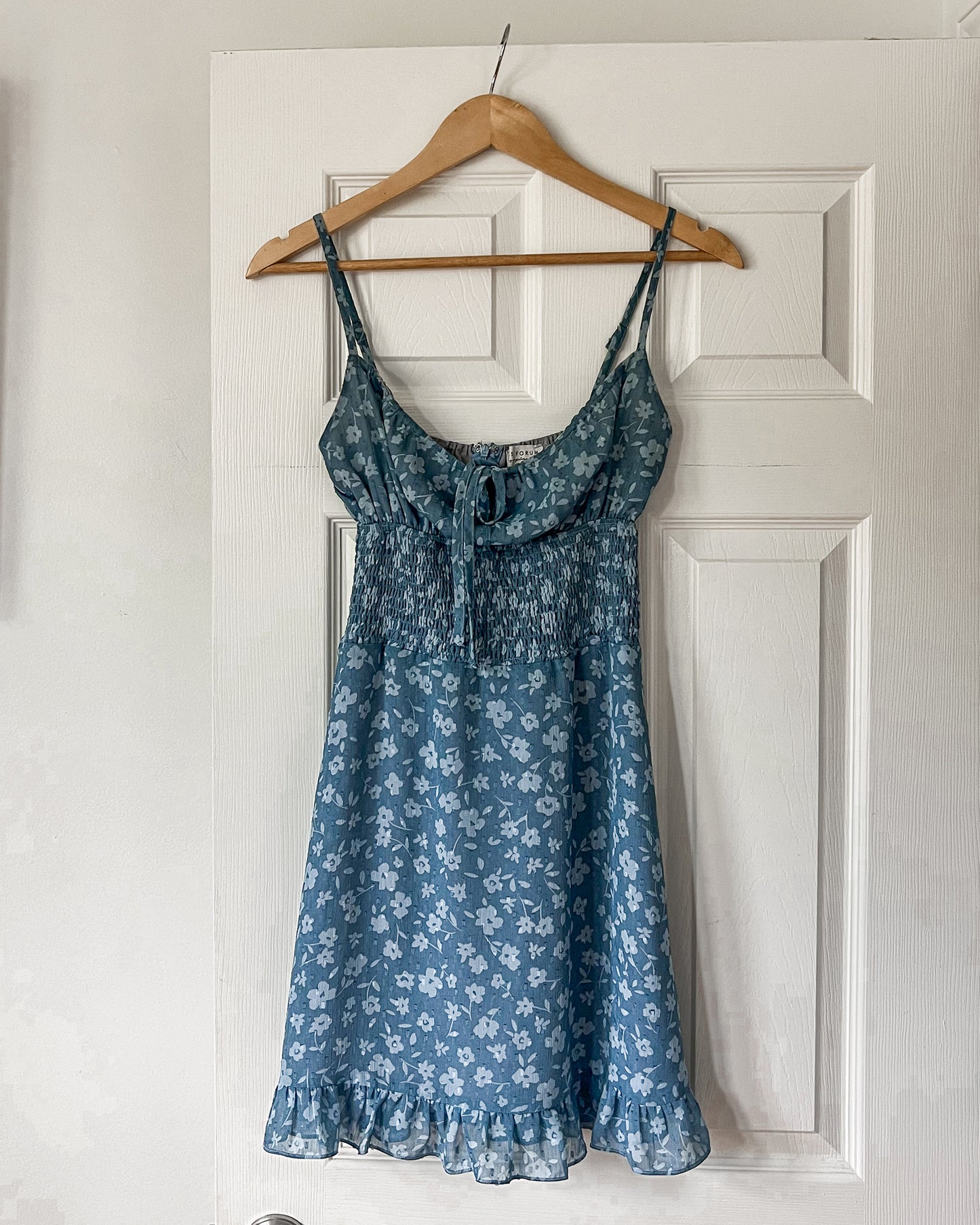 Floral Tie Mini Dress