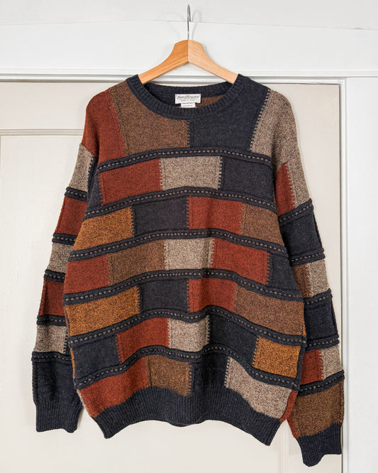 Vintage Wool Blend Knitted Sweater