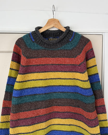 Colorful Mock Neck Sweater