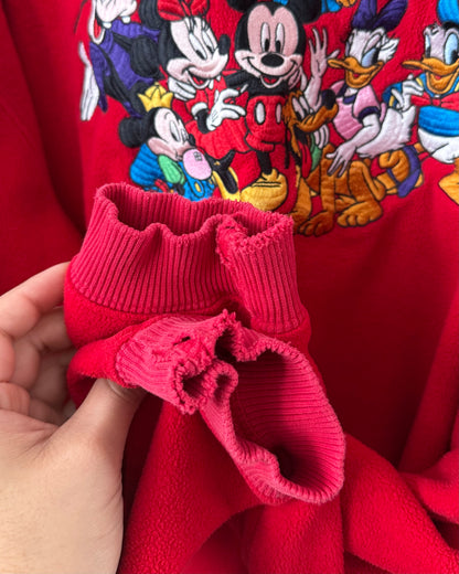 Mickey Mouse Red Fleece Crewneck