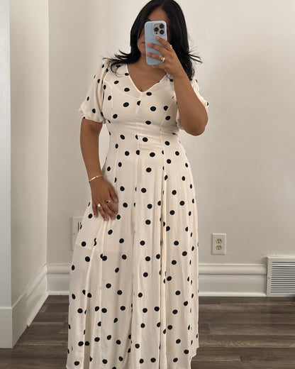 Polka Dot Maxi Dress