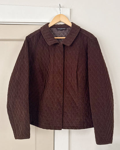 Brown Quilted Jacket