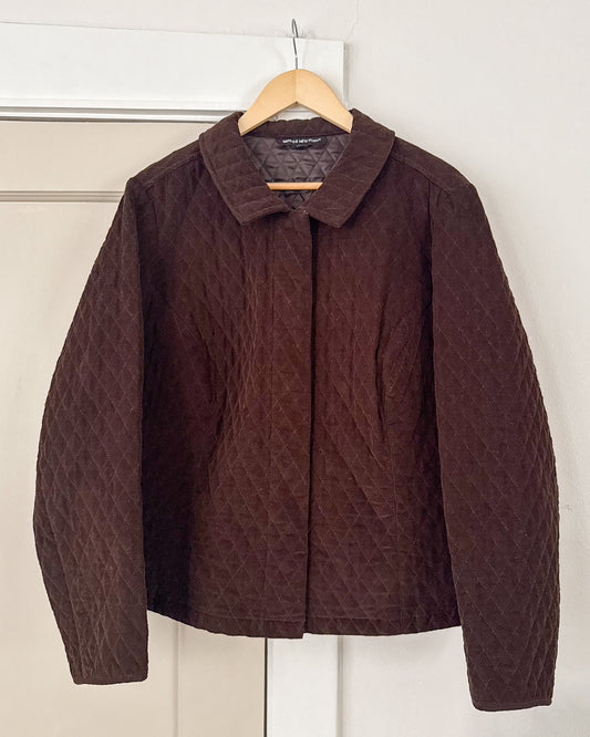 Brown Quilted Jacket