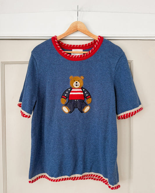Vintage Bear Knitted Top