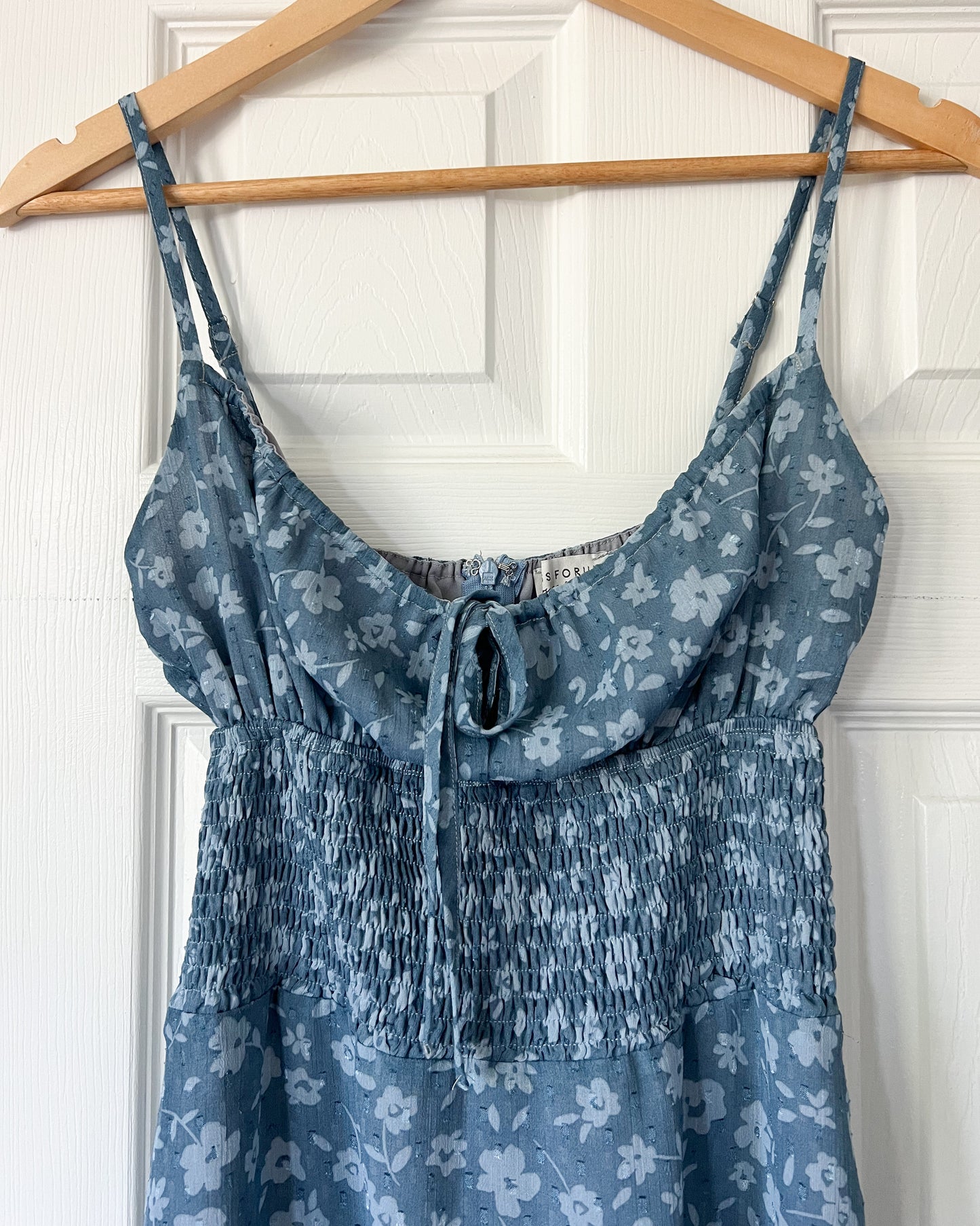 Floral Tie Mini Dress