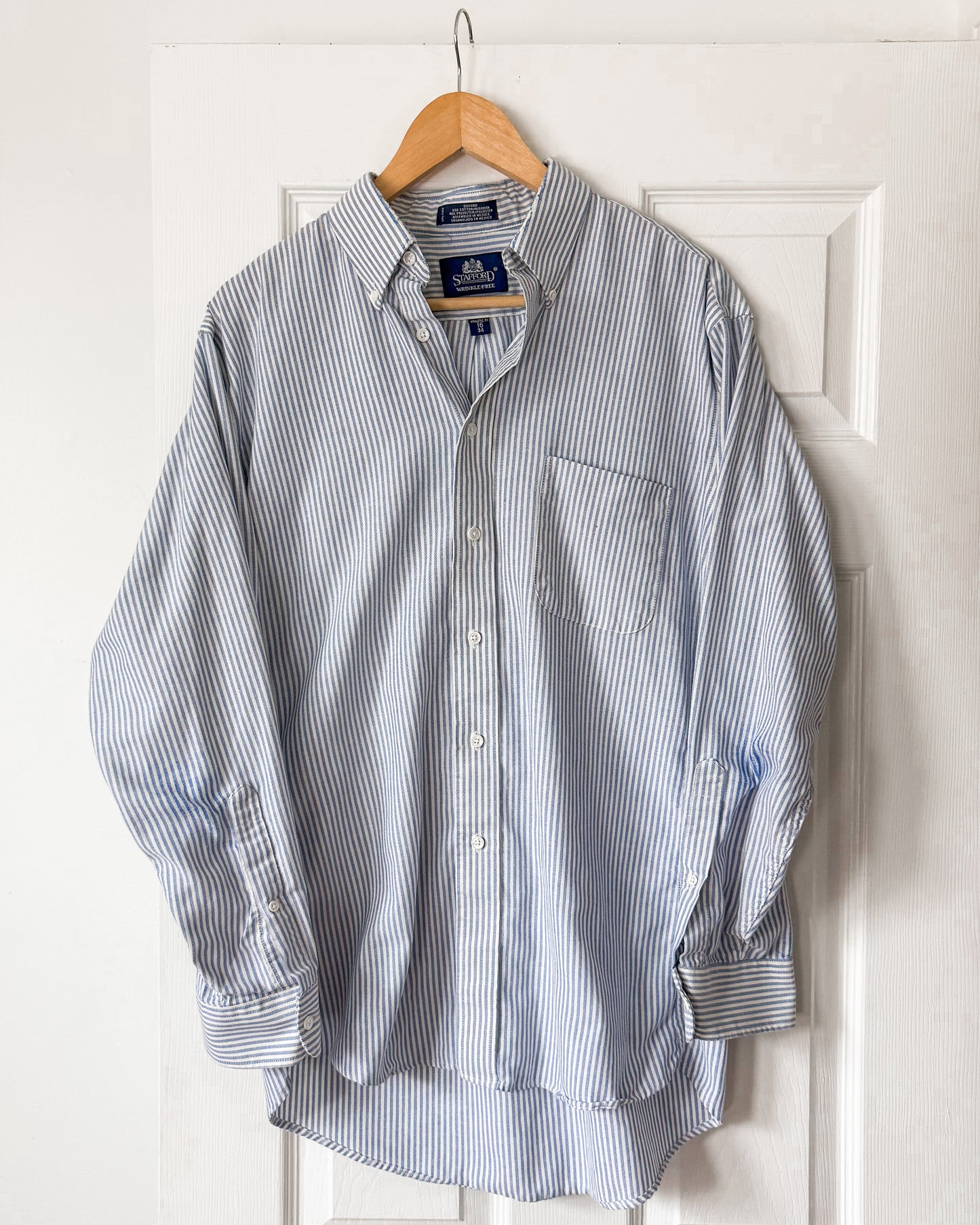 Blue Striped Button Up Shirt