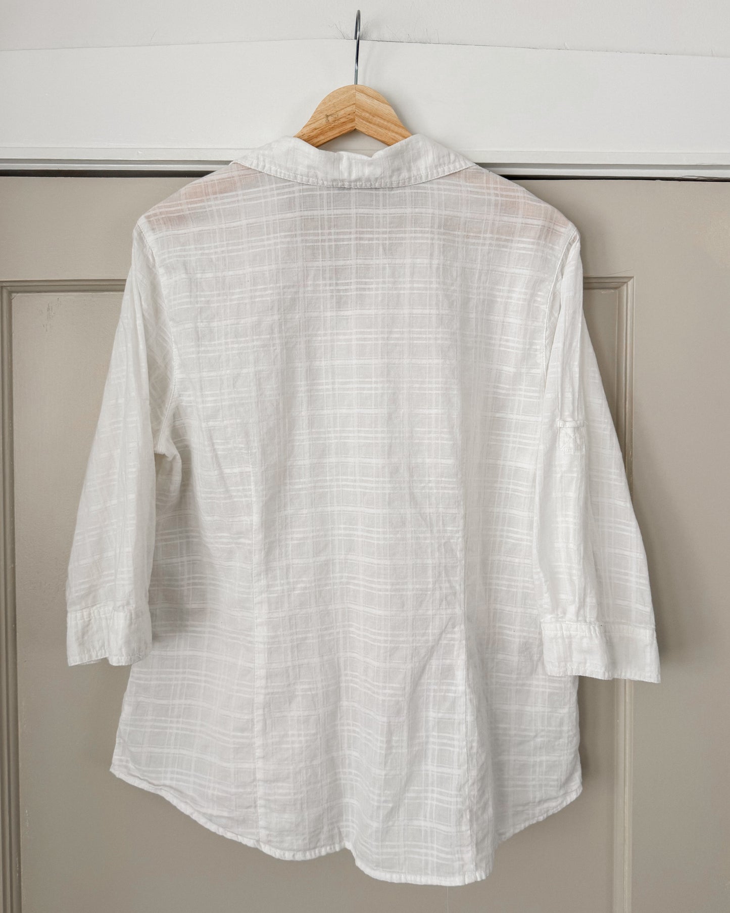 White Button Down Top