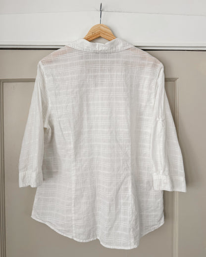 White Button Down Top