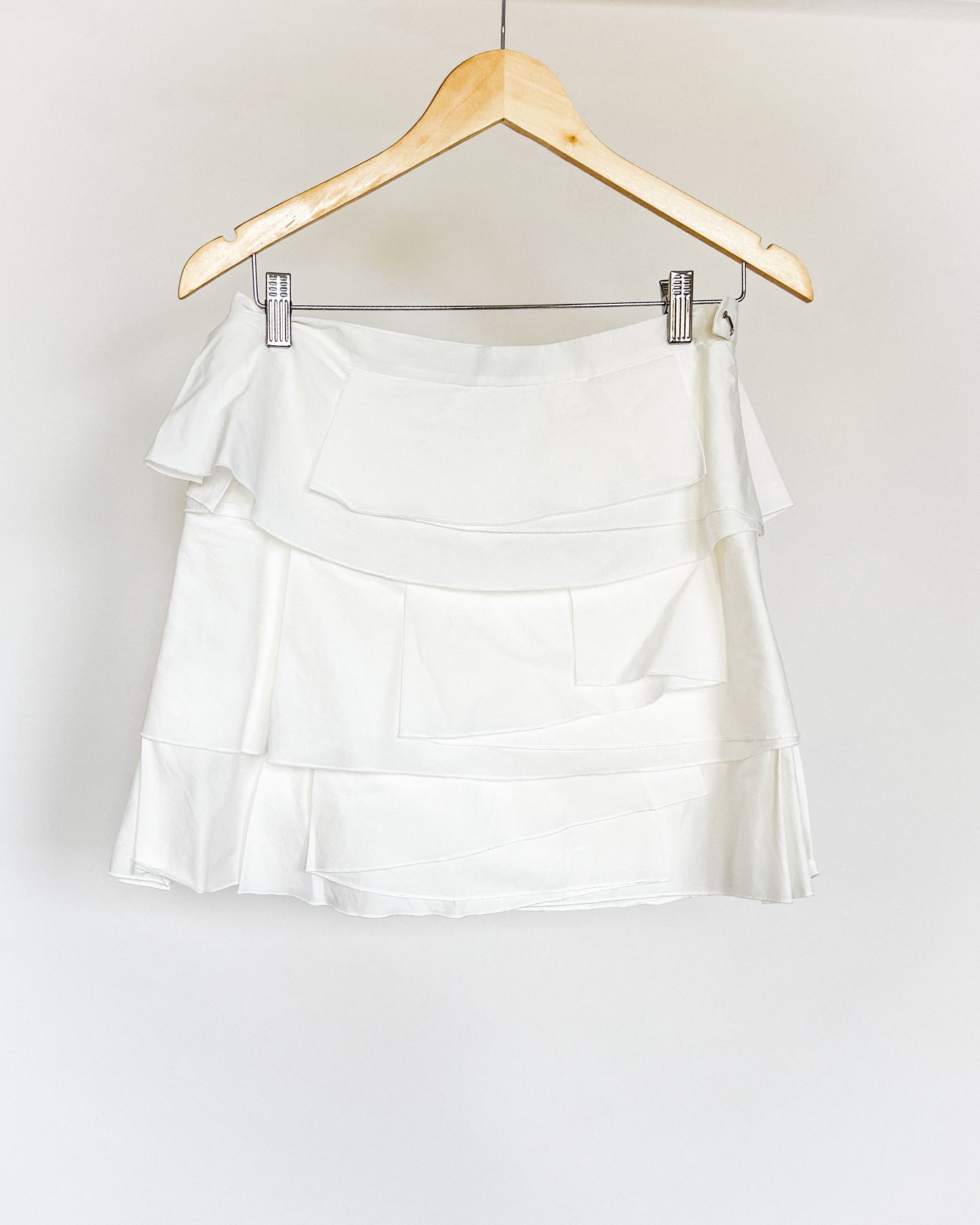 White Layer Mini Skirt