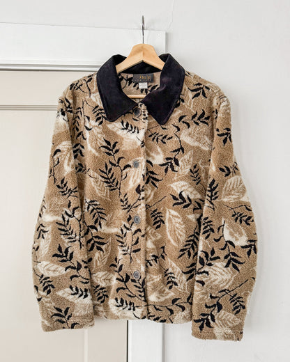 Vintage Leaf Fleece Jacket