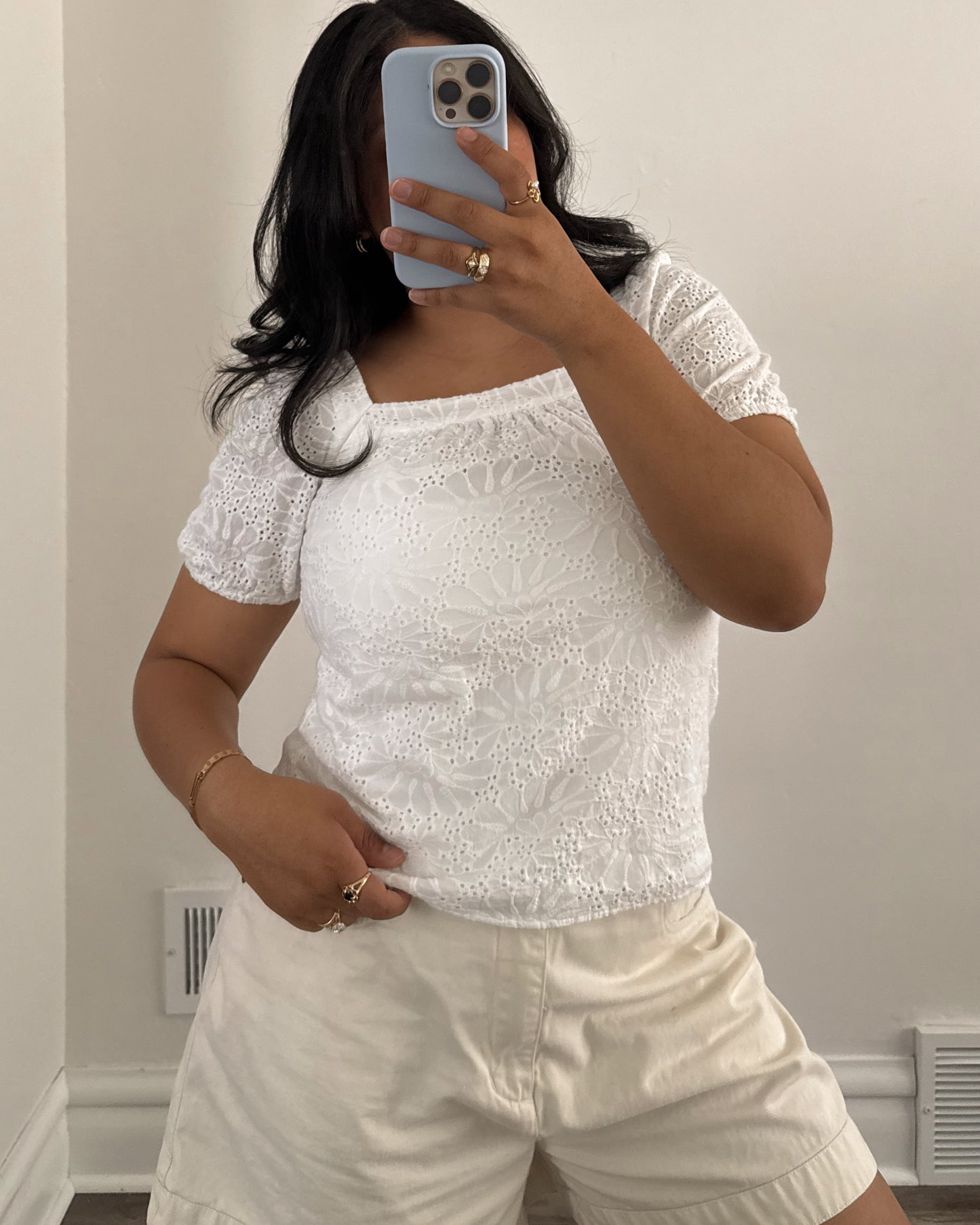 Loft Eyelet Blouse