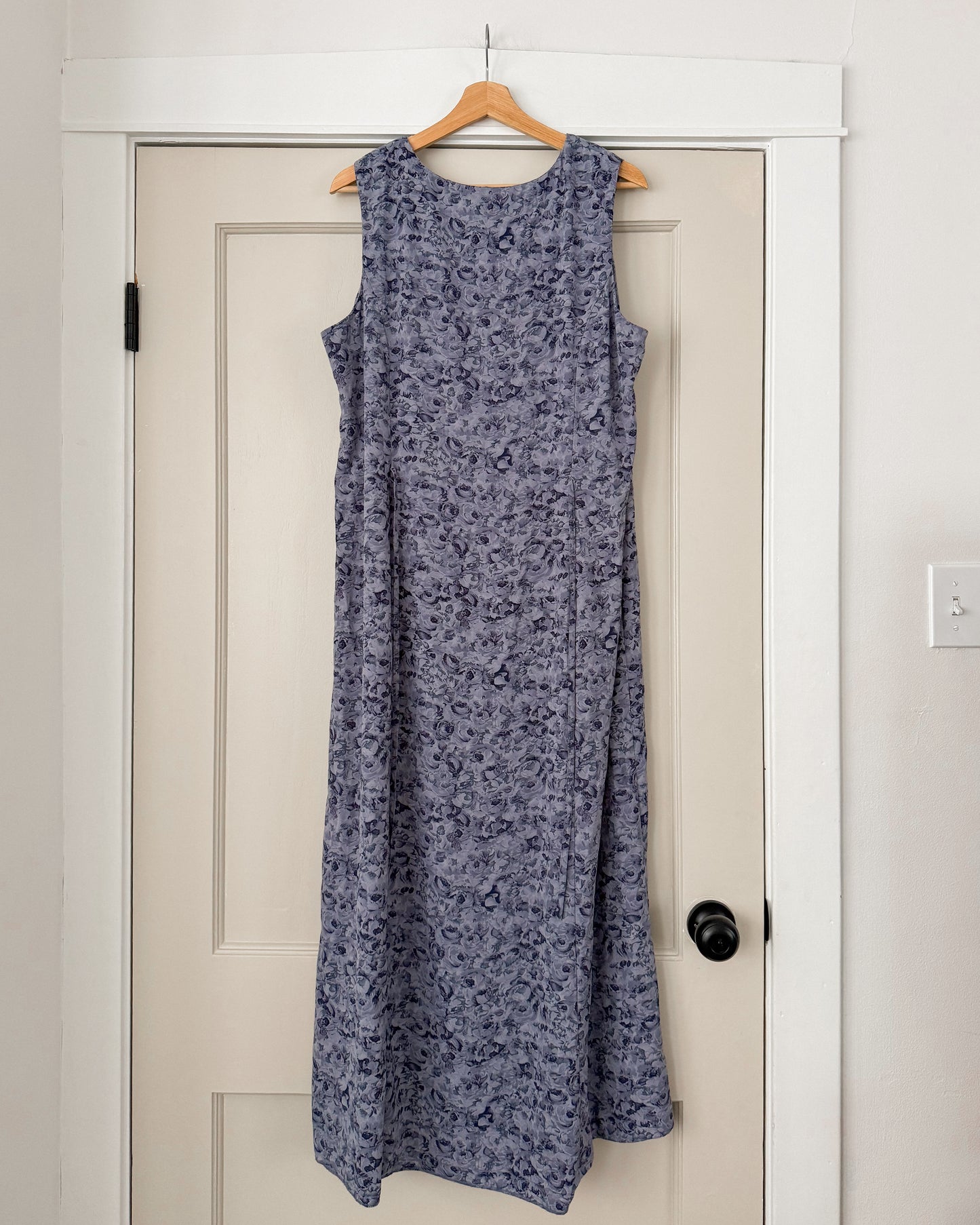 Blue Floral Maxi Dress