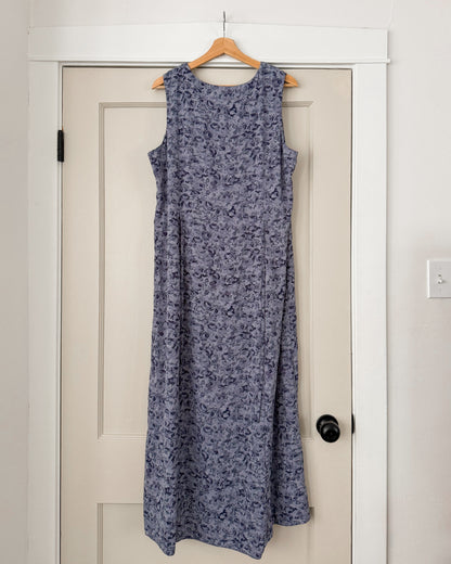 Blue Floral Maxi Dress