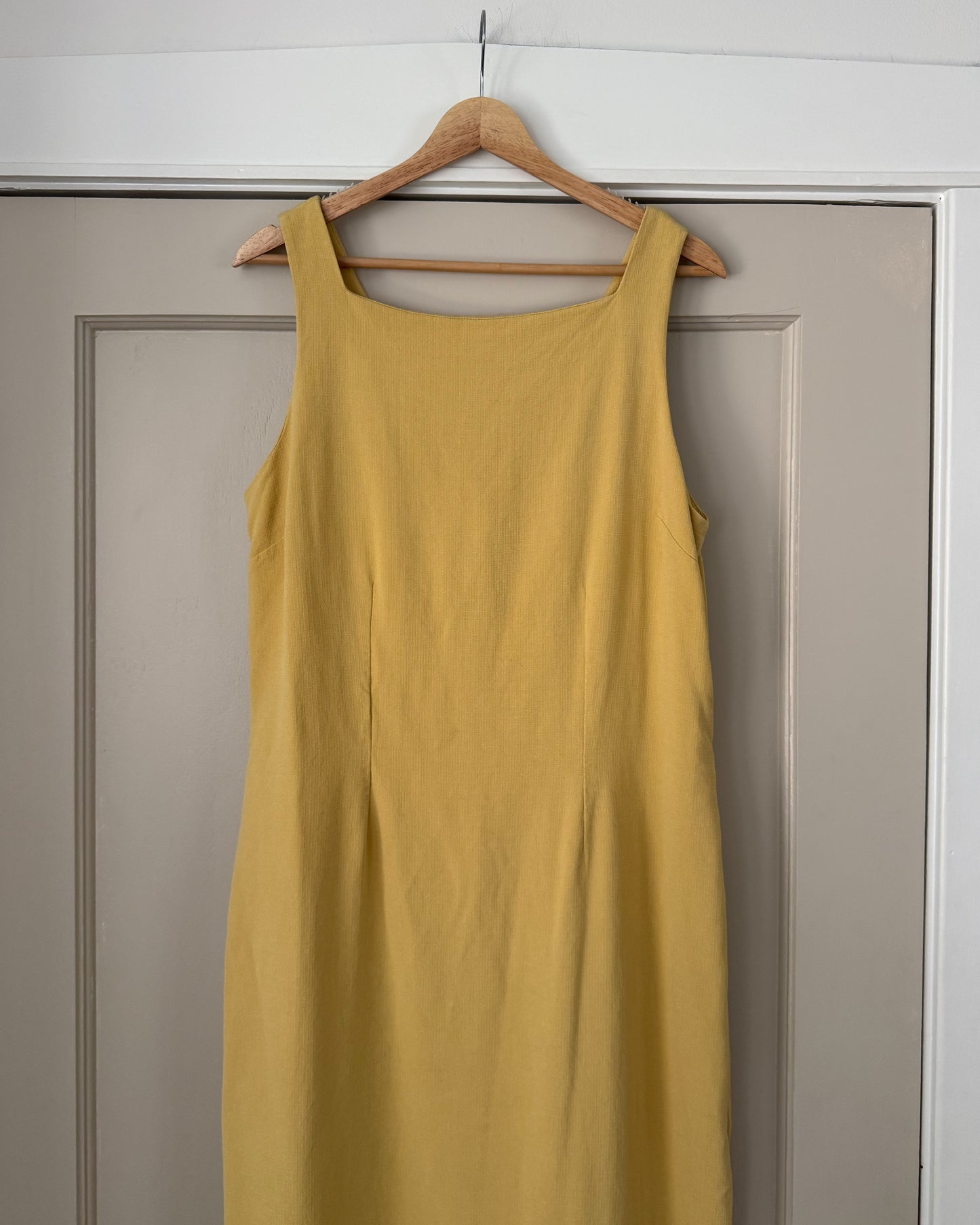 Silk Yellow Maxi Dress