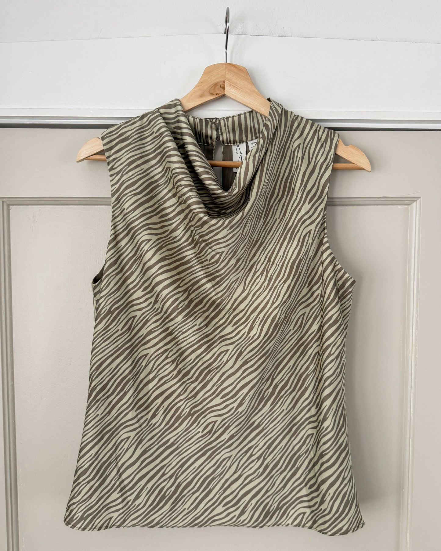 Green Zebra Tank Top