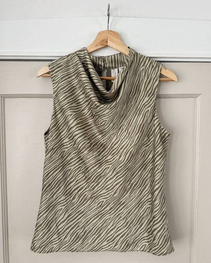 Green Zebra Tank Top