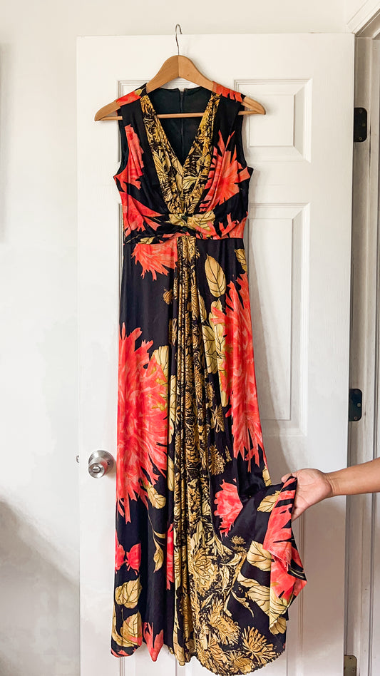 Floral Sleeveless Maxi Dress