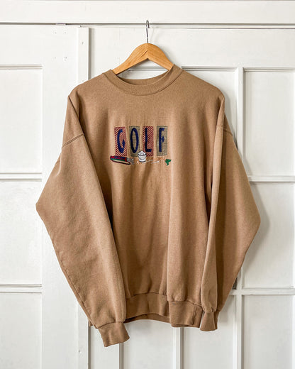 Brown Golf Crewneck