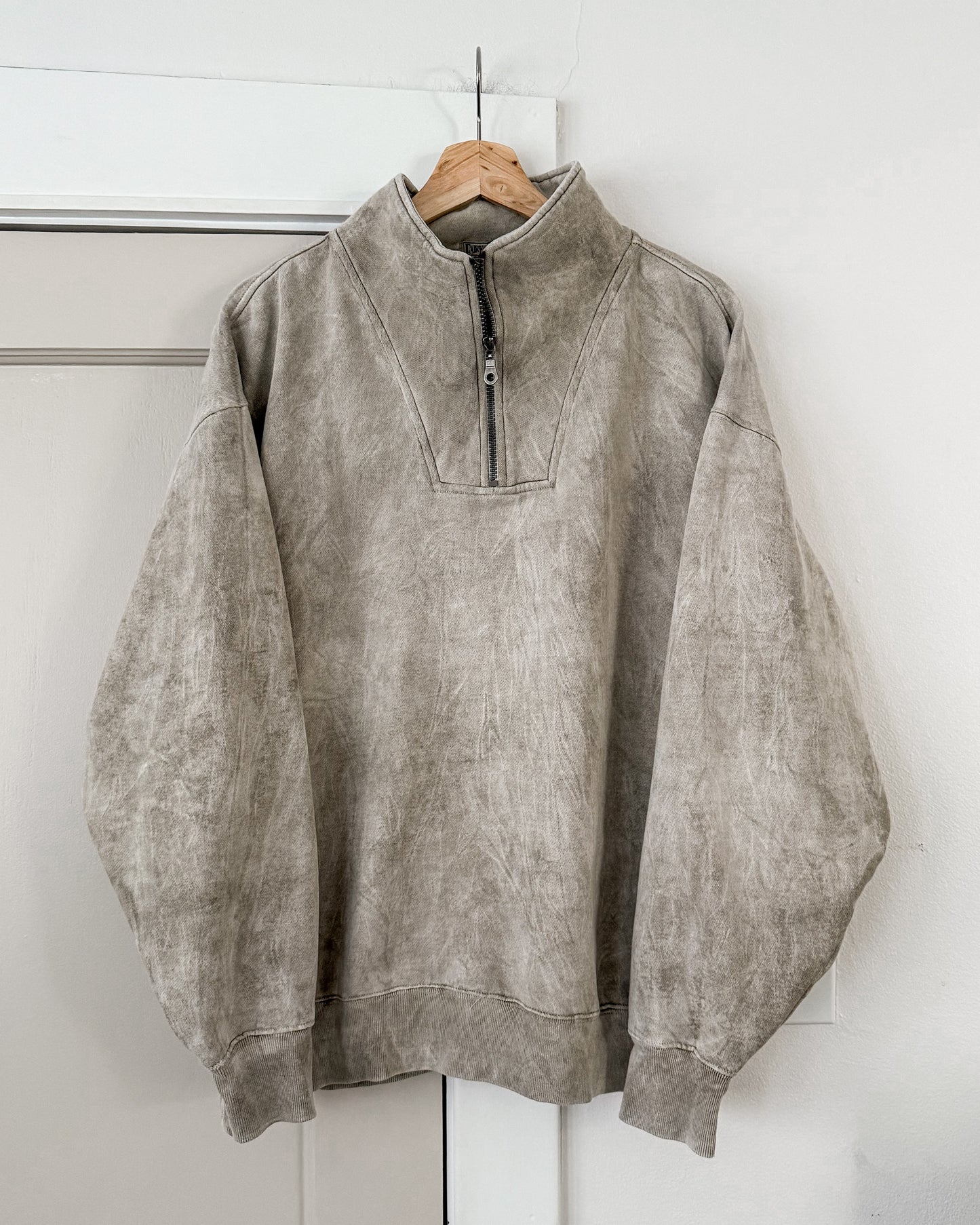 Vintage Fairway Blues Quarter Zip Sweater