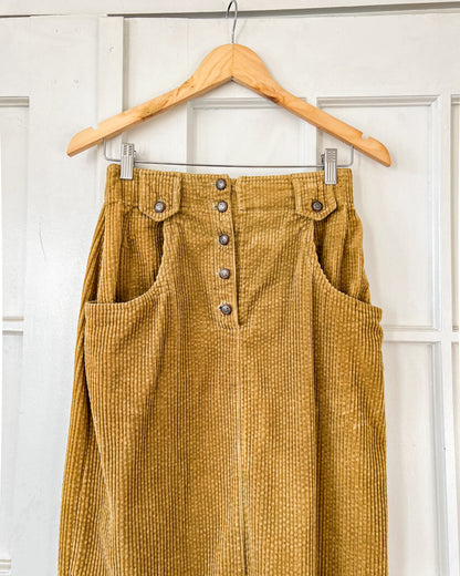 Corduroy Midi Skirt