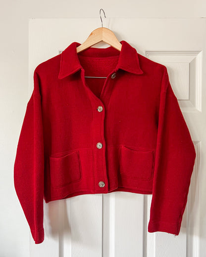 Red Cropped Jacket