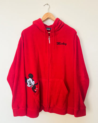 Red Mickey Fleece Hoodie