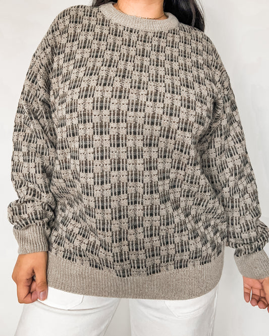 Towncraft Patterned Knitted Sweater