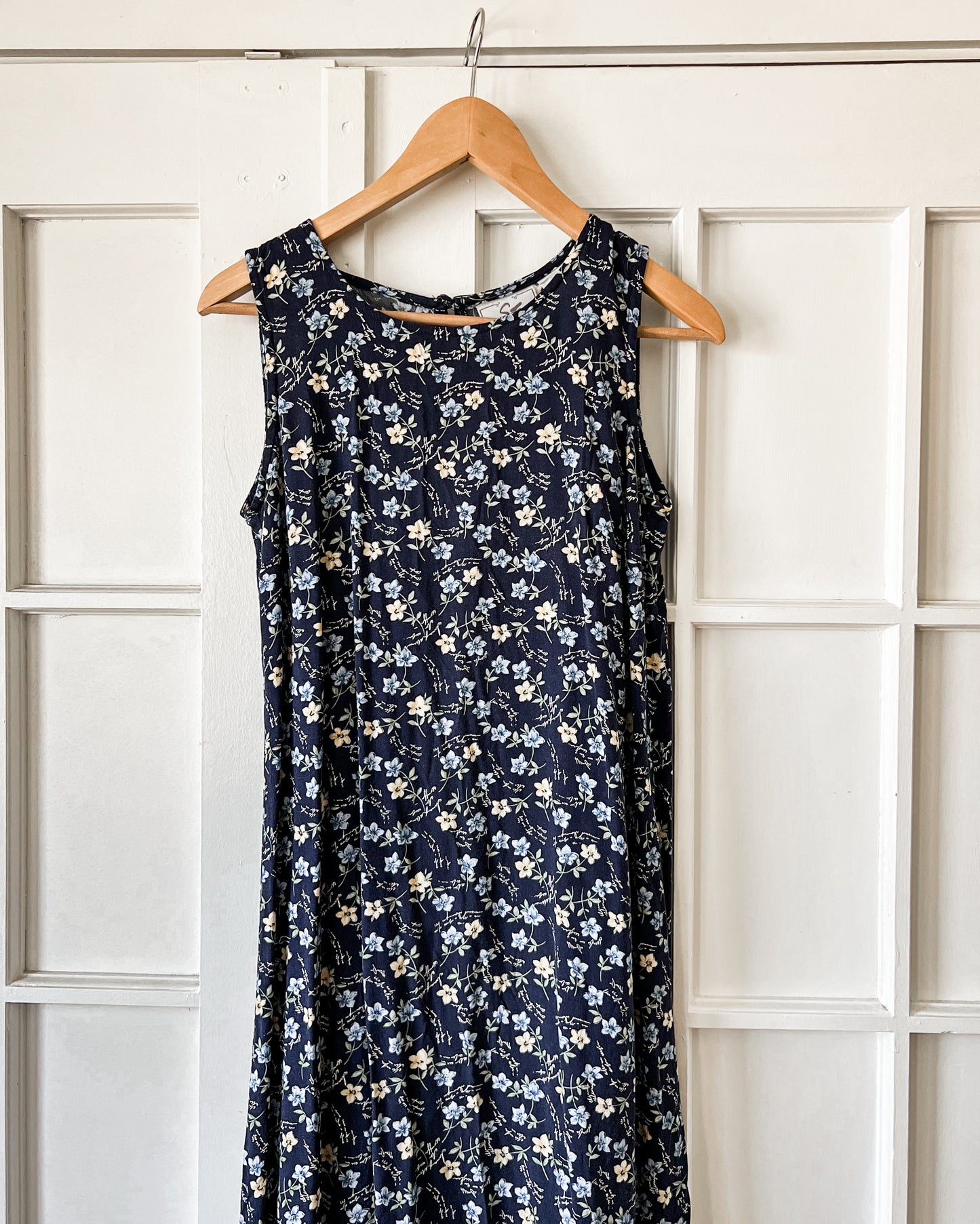 Navy Floral Maxi Dress