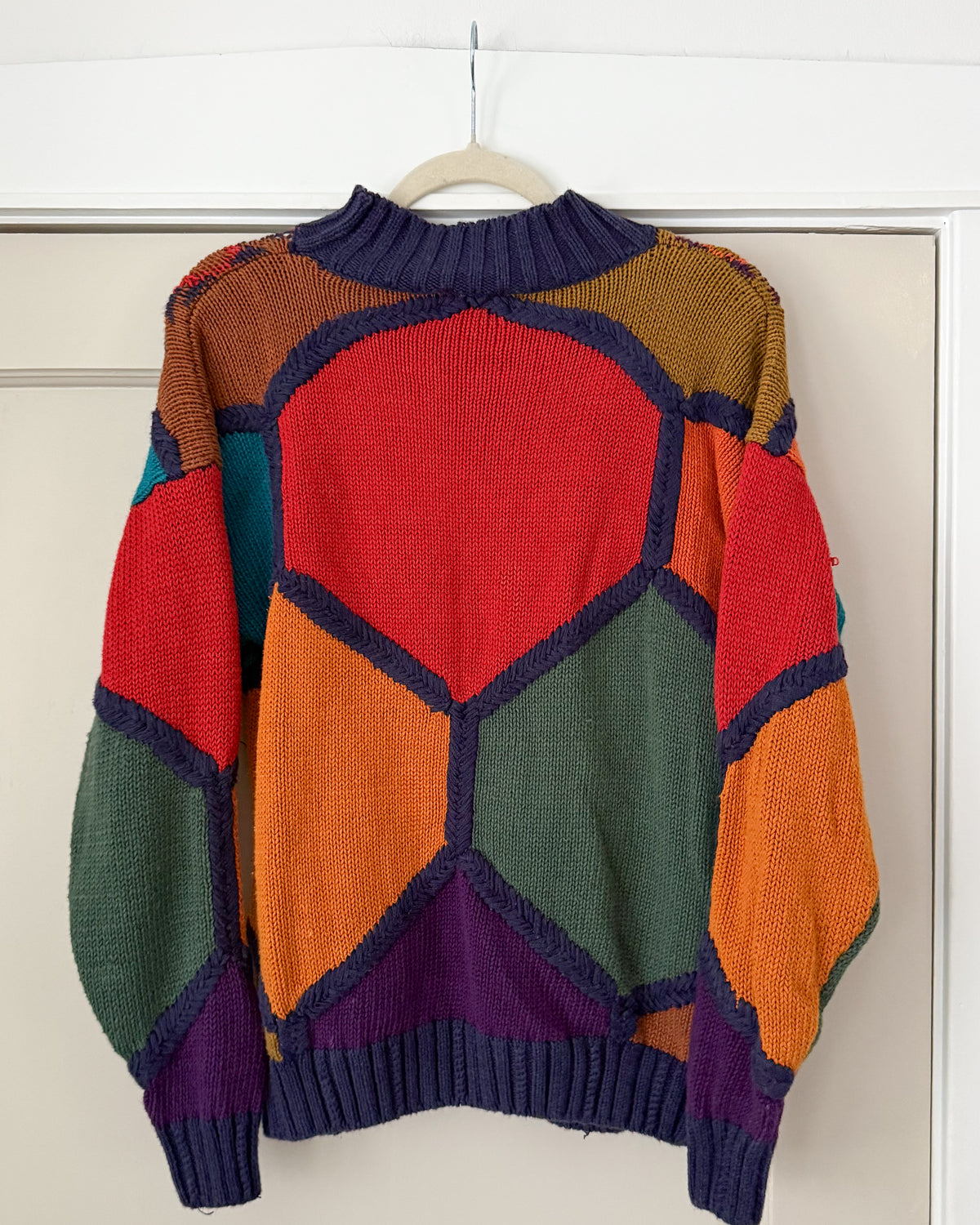 90’s Colorful Mockneck Sweater