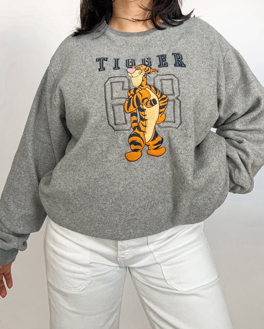 Fleece Tigger Embroidered Sweater