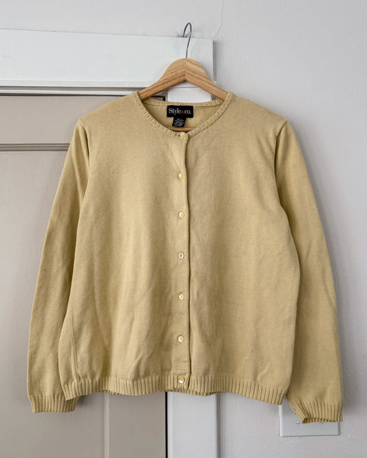 Pastel Yellow Cardigan