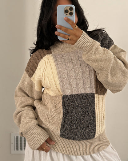 Vintage 90’s Patchwork Orvis Sweater