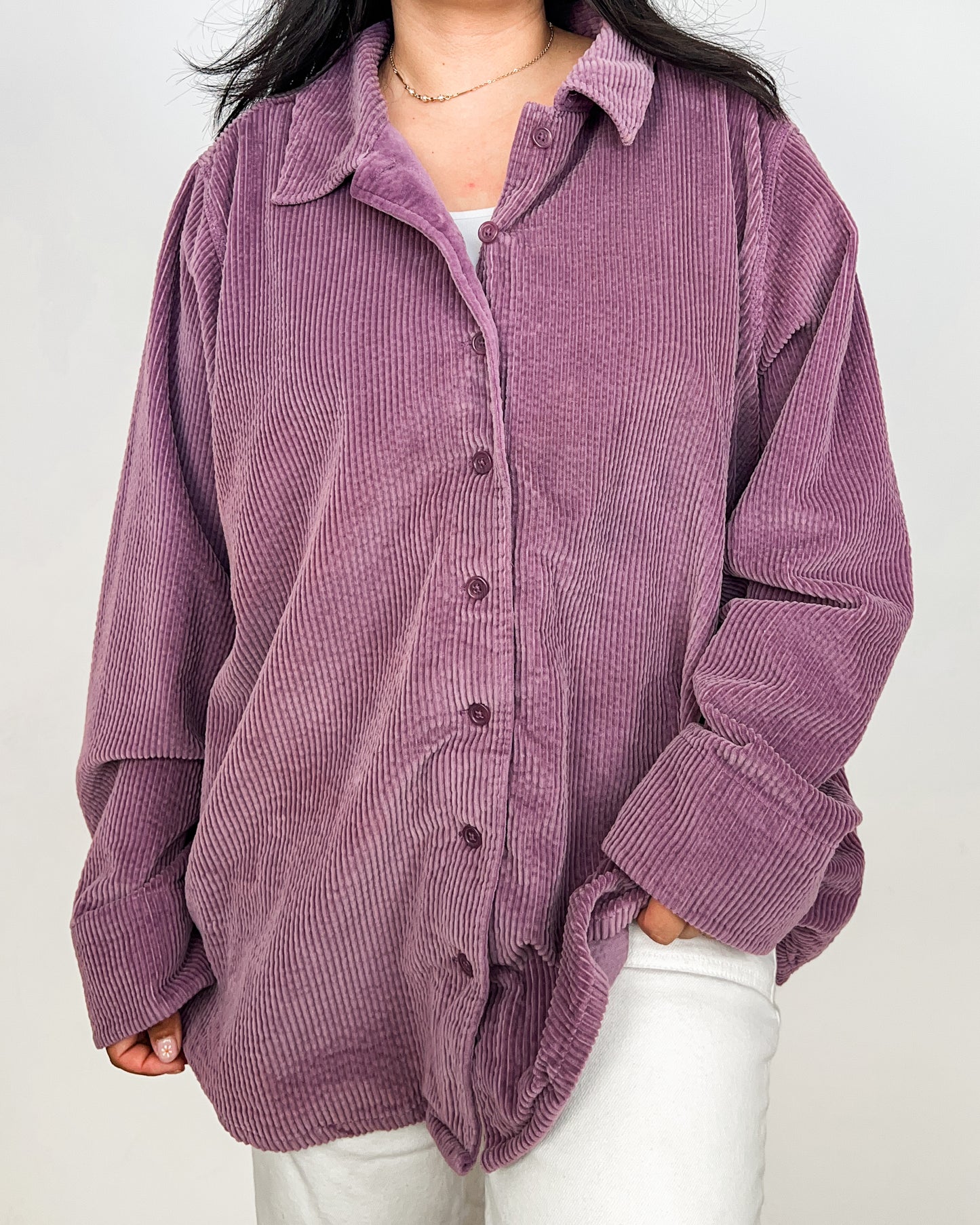 Purple Corduroy Shirt