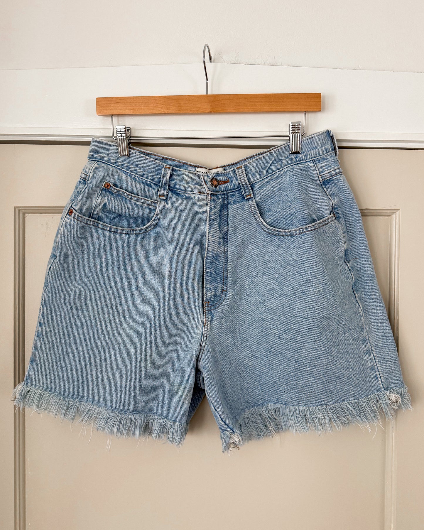 Venezia Light Wash High Rise Denim Shorts