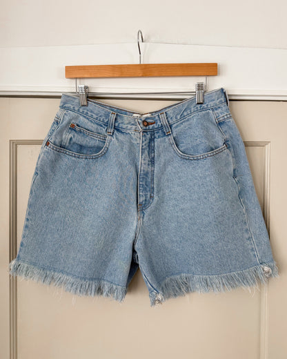 Venezia Light Wash High Rise Denim Shorts