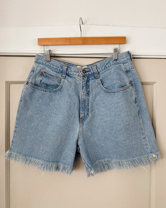 Venezia Light Wash High Rise Denim Shorts