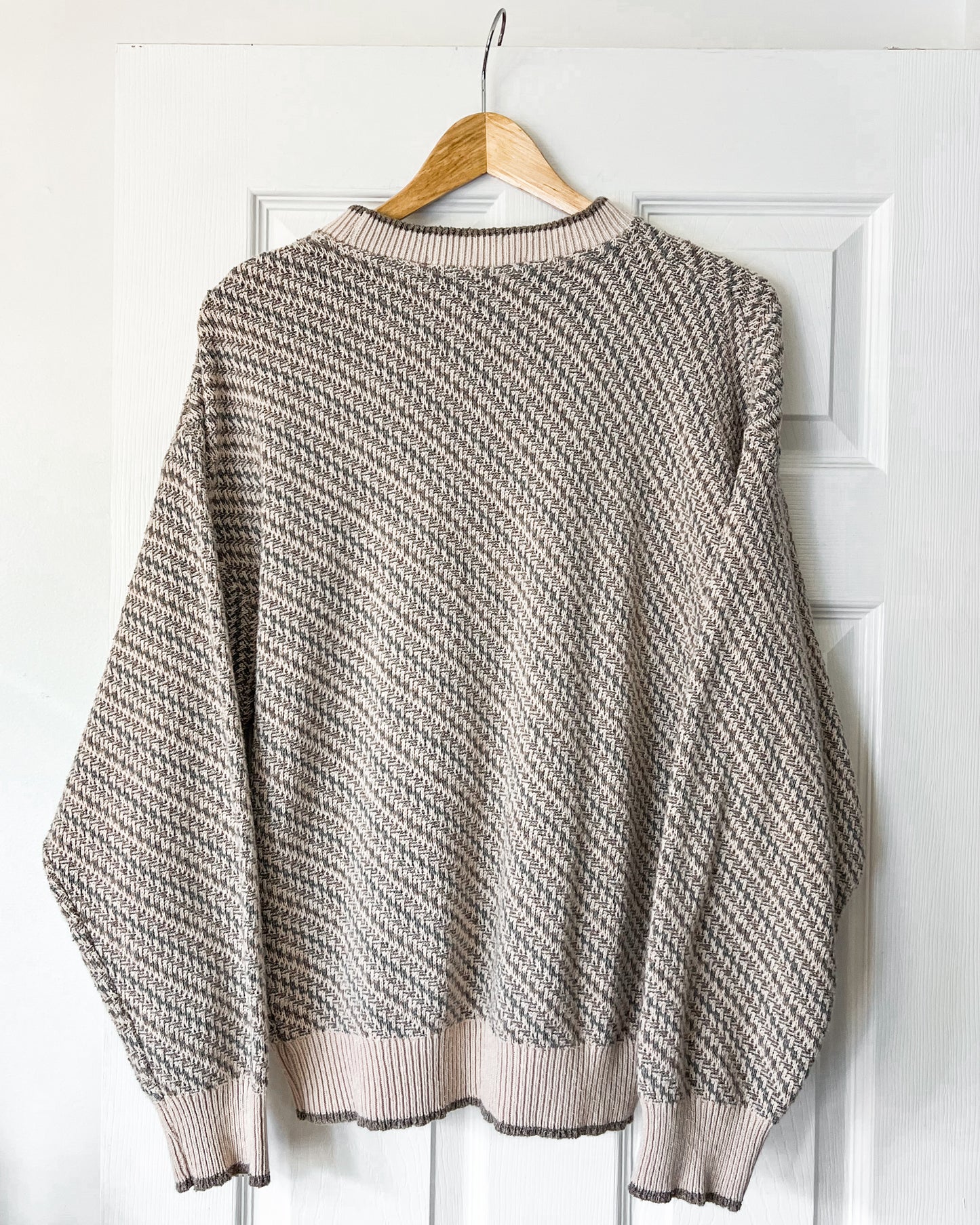 Geoffrey Beene Striped Knitted Sweater