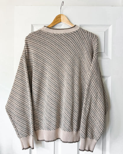 Geoffrey Beene Striped Knitted Sweater