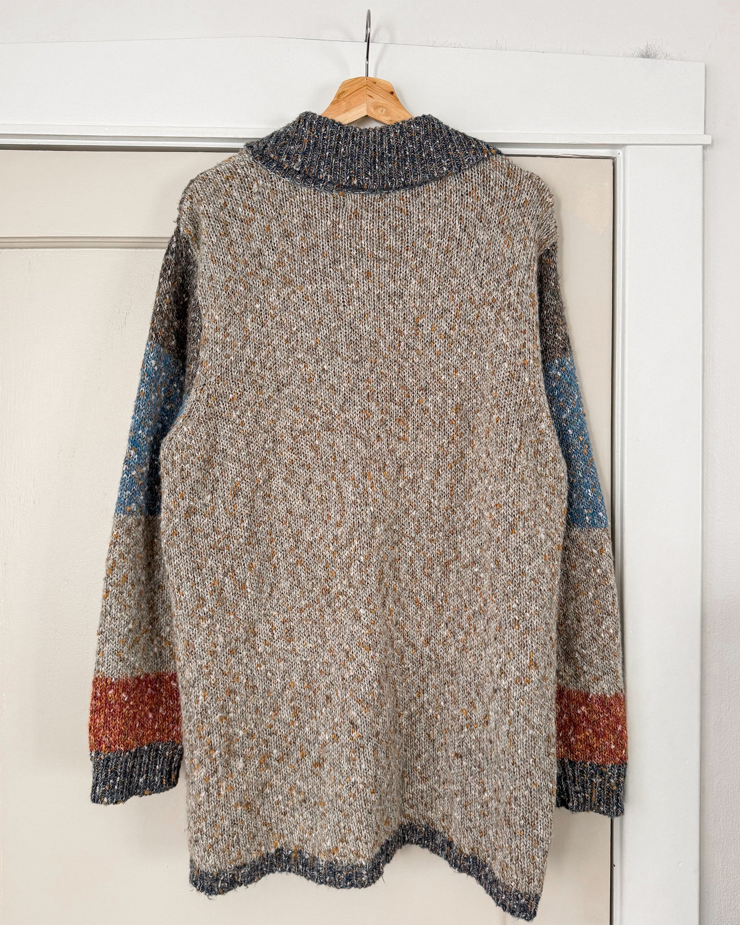 Colorblock Long Cardigan