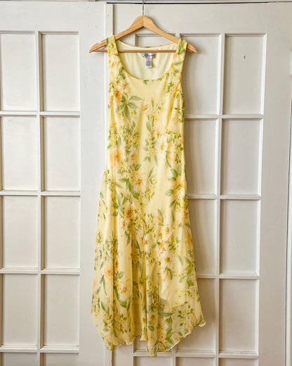 Yellow Floral Maxi Dress