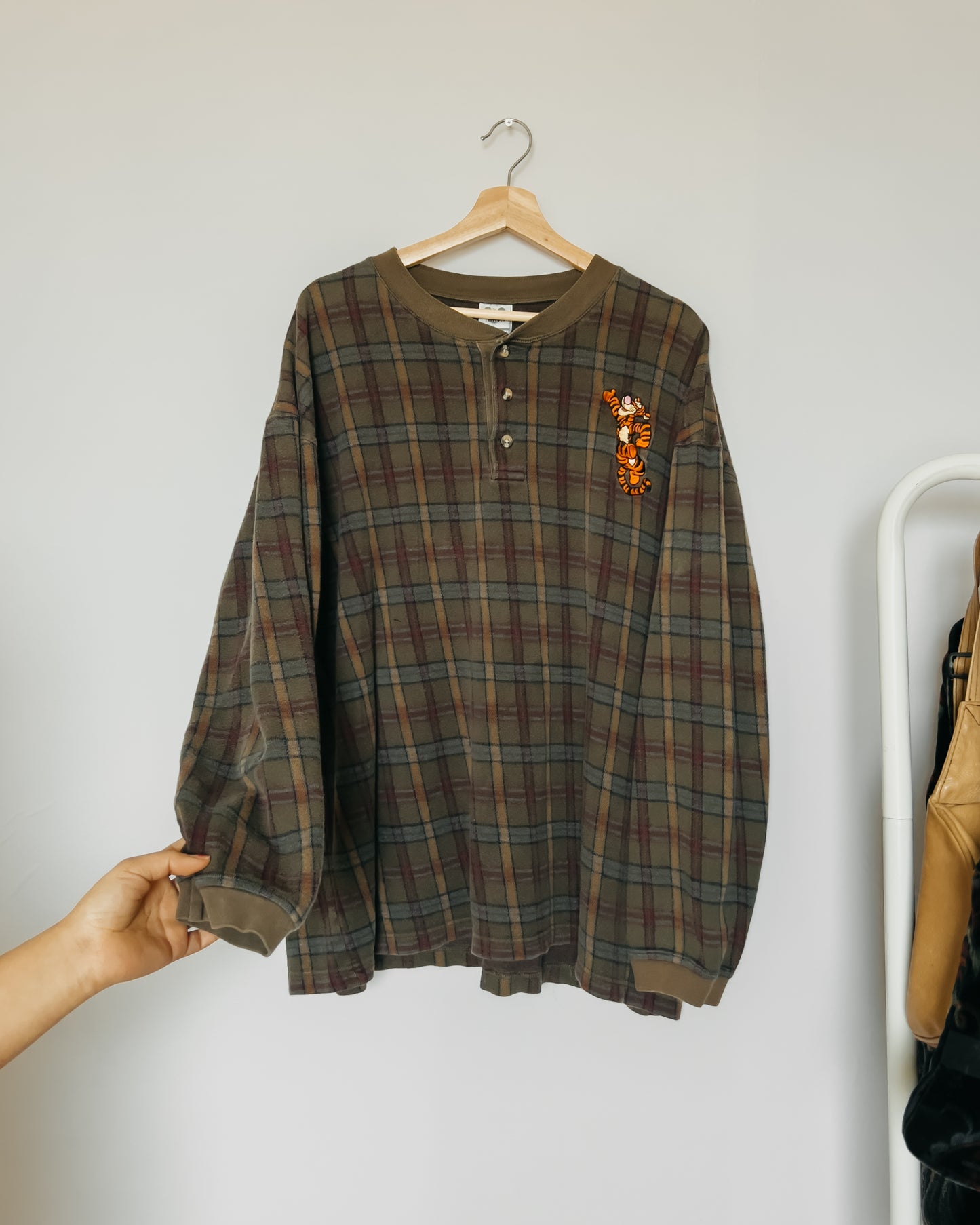 Tigger Plaid Henley Shirt