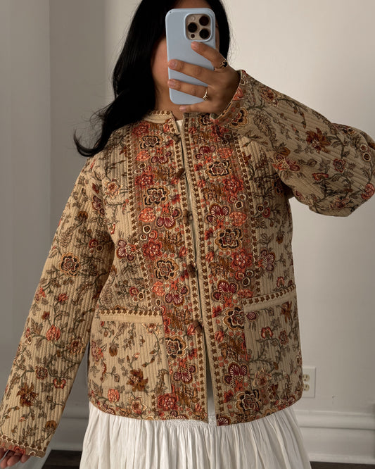 90’s Floral Quilt Jacket