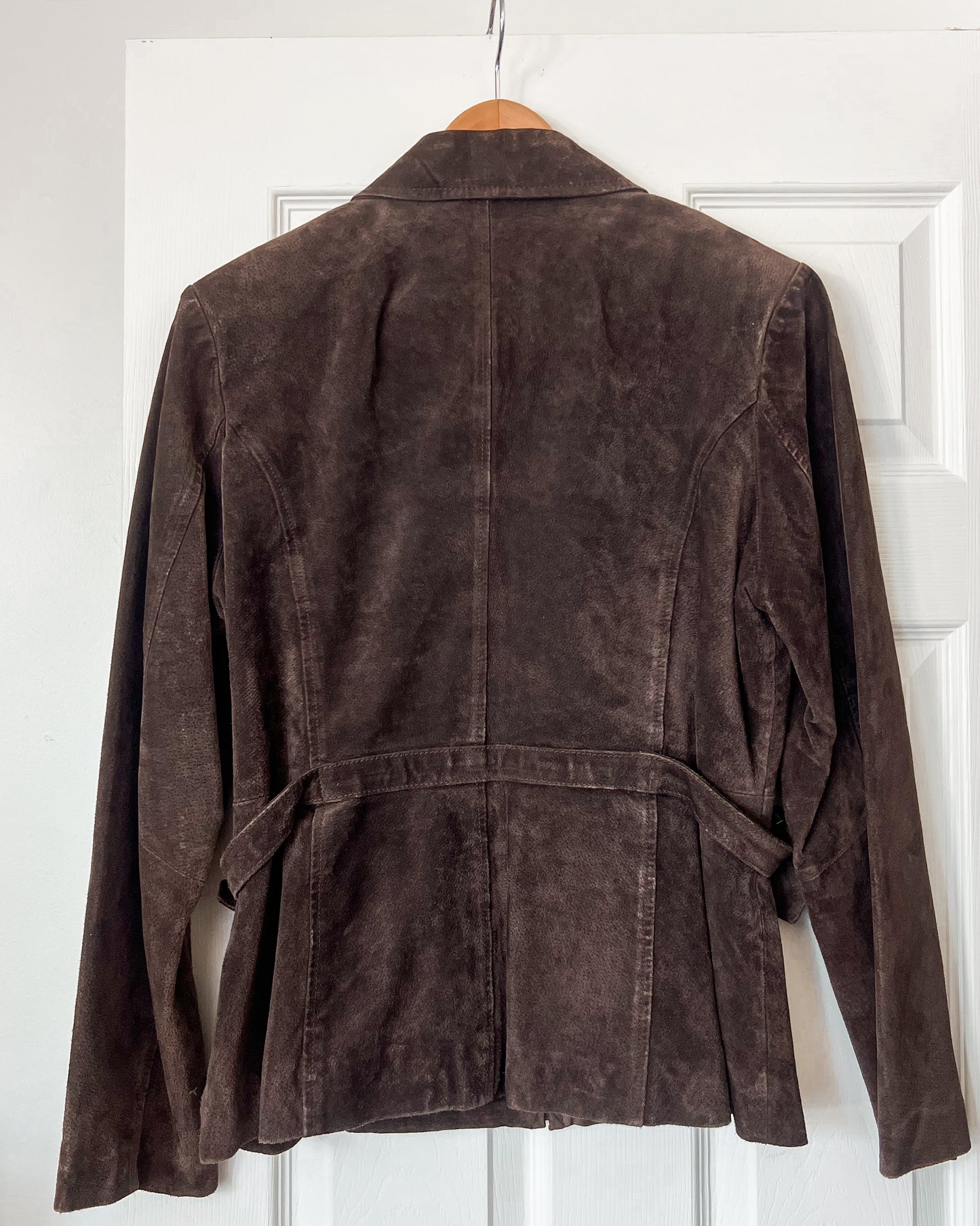 Brown Suede Leatgher Jacket