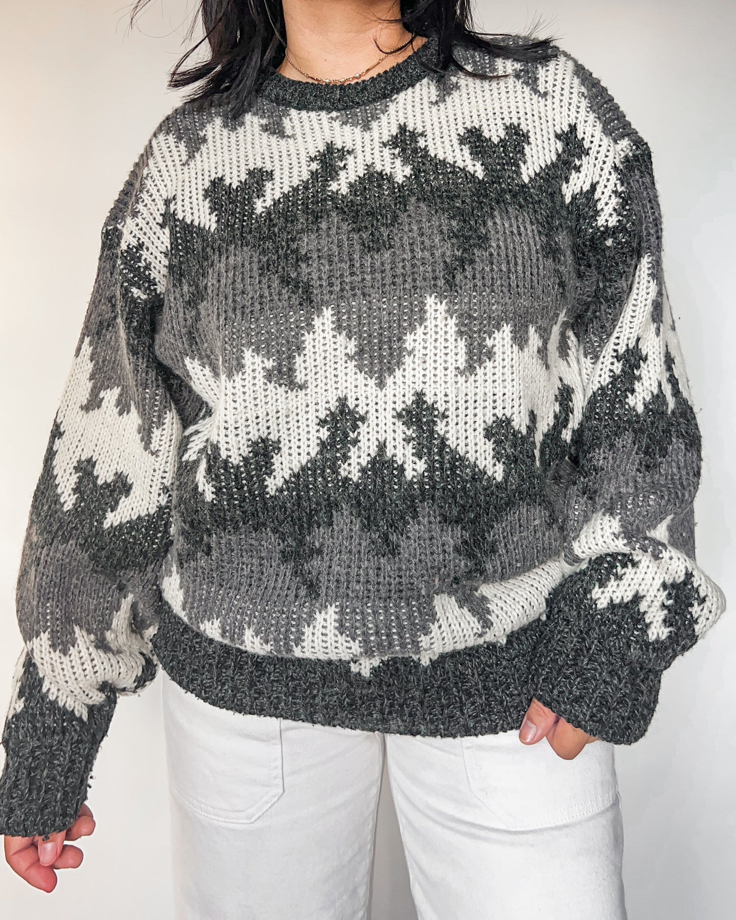 Grey Toned Knitted Sweater